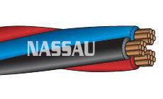 Service Wire 14 AWG Three Conductor Plex USE-2 RHH or RHW-2 600 Volt Copper Twisted Cable SPLEX14/3U