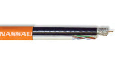 Superior Essex Cable 23 AWG Residential Broadband Riser Coax RG-6 Quad Shield, Category 6 and Optical Fiber Cable