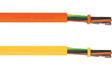 Helukabel 24 AWG 5 Cores PVC/PUR Yellow Sensorflex Sensor Actuator Cable PVC PUR PVC/PUR Copper Conductor Cable 76066