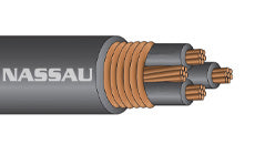 Service Wire 4 AWG 3 Conductors Tray Cable XHHW-2/PVC Shielded 600 Volt Copper Cable TCXHSHC4/3G