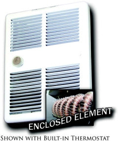 HF3215T2RPW 1500/1125W 240/208V Fan Forced Wall Heater