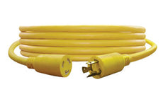 US Wire and Cable 100 Feet Temp Flex-35 Twist To Lock Yellow Cord Set STW 600V 32100