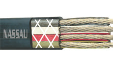 Amercable Tiger Brand Type W Flat 4/C Mold-cured Jacket 600/2000 Volts Mining Cable 36-314