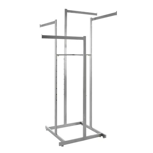 4-Way High Capacity Garment Rack w/ Straight Arms Econoco K80-SC