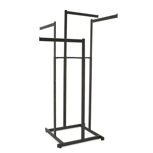 4-Way High Capacity Garment Rack w/ Straight Arms Econoco K80/MAB