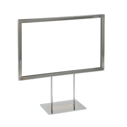 Metal Sign Holder W/ Mitered Corners with Flat Base Econoco MCP711 (Pack of 24)