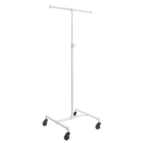Pipeline Adjustable 2-Way Garment Rack Econoco PS2WADJWH