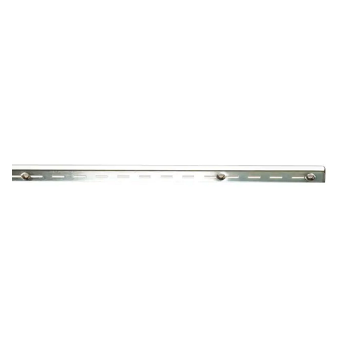 96" Heavy Weight - 1/2" Slots on 1" Center - Slotted Standards - Satin Zinc Econoco SS12/96 (Pack of 10)