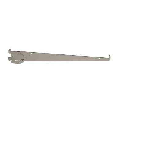 14" Tap-In Adjustable Angle Shelf Bracket Chrome Econoco GC14 (Pack of 25)