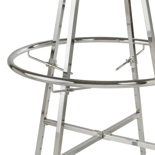 Set of 4 Adjustable Clamps for Double Hanging Round Racks Econoco KH7 (Pack of 5)