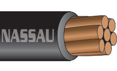 Service Wire 1 AWG Weatherproof Line HMW-PE Copper Cable Solid Stranded Soft Medium Hard and Hard Drawn PEST7S1