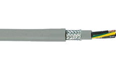 Helukabel 14 AWG 3 Cores With GN-YE Conductor Y&ouml;-C-PUR&ouml;-JZ Tear And Coolant Resistant Cu-Screened With Inner Sheath Meter Marking Cable 21500