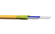 Corning 002T58-31331-24 2 Fiber 2.0mm Diameter 50 &micro;m Multimode Zipcord Tight-Buffered Plenum Cable