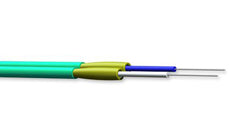 Corning 002T51-31491-24 2 Fiber 1.6mm Diameter 50 µm MM Ext. 10G Distance Zipcord Tight-Buffered Riser Cable