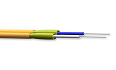 Corning 002T51-31431-24 2 Fiber 1.6mm Diameter 50 &micro;m Multimode Zipcord Tight-Buffered Riser Cable