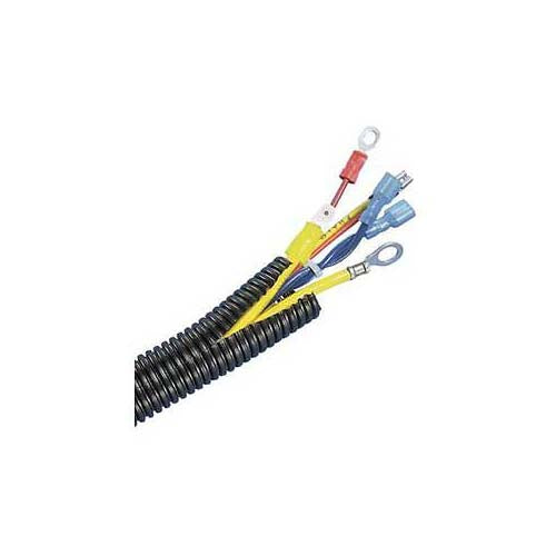 Panduit CLT125F-L20 Slit Wall Corrugated Loom Tubing 50 feet Black