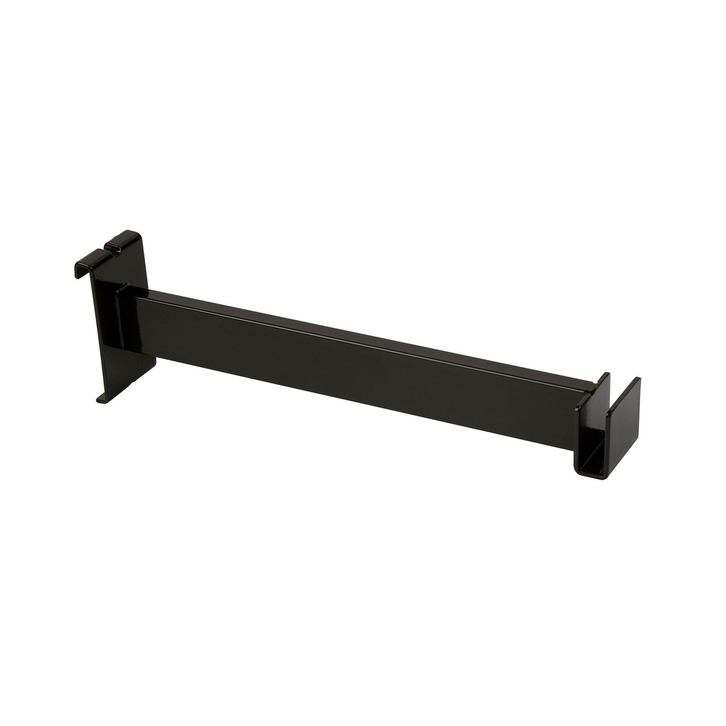 Econoco BLK/FB 12"L Hangrail Bracket to Hold Rectangular Tubing Black (Pack of 24)