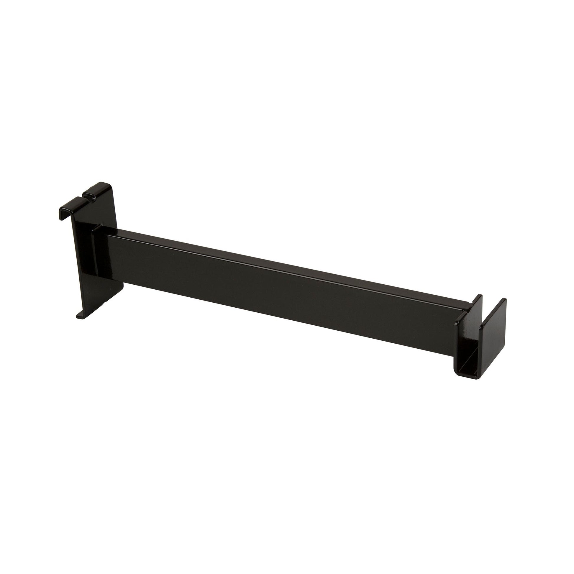 Econoco BLK/FB 12"L Hangrail Bracket to Hold Rectangular Tubing Black (Pack of 24)