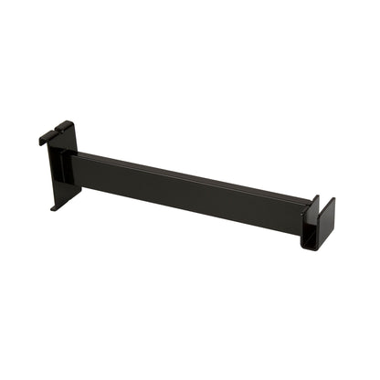 Econoco BLK/FB 12"L Hangrail Bracket to Hold Rectangular Tubing Black (Pack of 24)