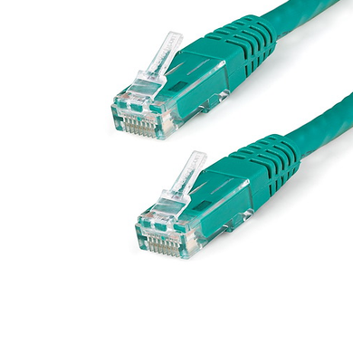 12' CAT6 6 Gigabit 650MHz 100W PoE UTP Molded W/Strain Relief Ethernet Cable