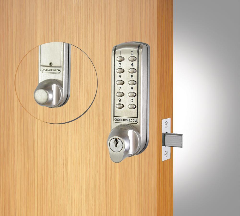 Code Locks CL2210BS Brushed Steel Electronic Mortise Deadbolt