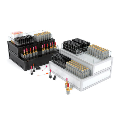 Stackable Display Riser Platforms Small Riser - Matte Black Finish Econoco DDBRSBLK