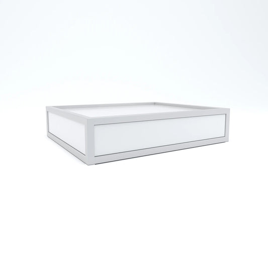 Stackable Display Riser Platforms Large Riser - Gloss White Finish Econoco DDBRLWHT