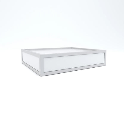 Stackable Display Riser Platforms Medium Riser - Gloss White Finish Econoco DDBRMWHT