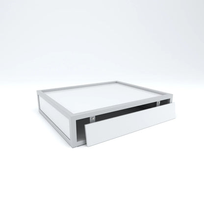 Stackable Display Riser Platforms Large Riser - Gloss White Finish Econoco DDBRLWHT