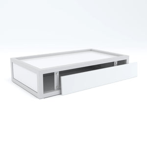 Stackable Display Riser Platforms Medium Riser - Gloss White Finish Econoco DDBRMWHT