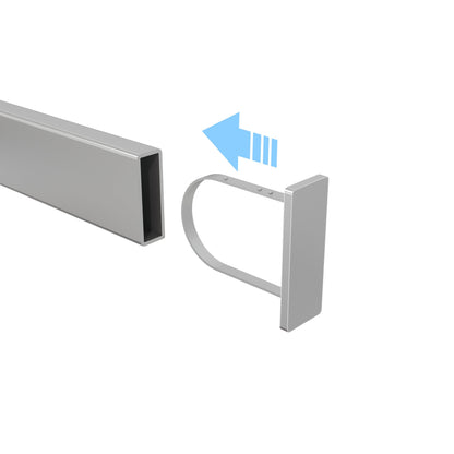 End Cap For Rectangular Tubing Hangrail Econoco EC4-SC (Pack of 100)