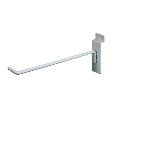 8" Slatwall Hook - White Semi-gloss Econoco EWH/H8 (Pack of 96)