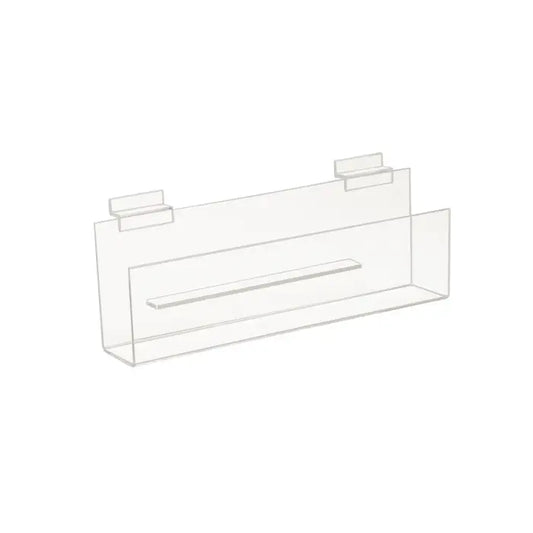 Acrylic Greeting Card Shelf with 3" Lip for Slatwall Econoco HP/GCS12 (Pack of 12)