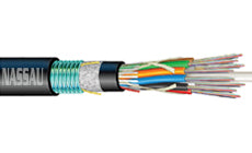 Prysmian and Draka Cable 74 to 84 Fiber Count ezLINK Indoor/Outdoor Chemical Resistant (1A2J) Harsh Environment Tray Rated Cable