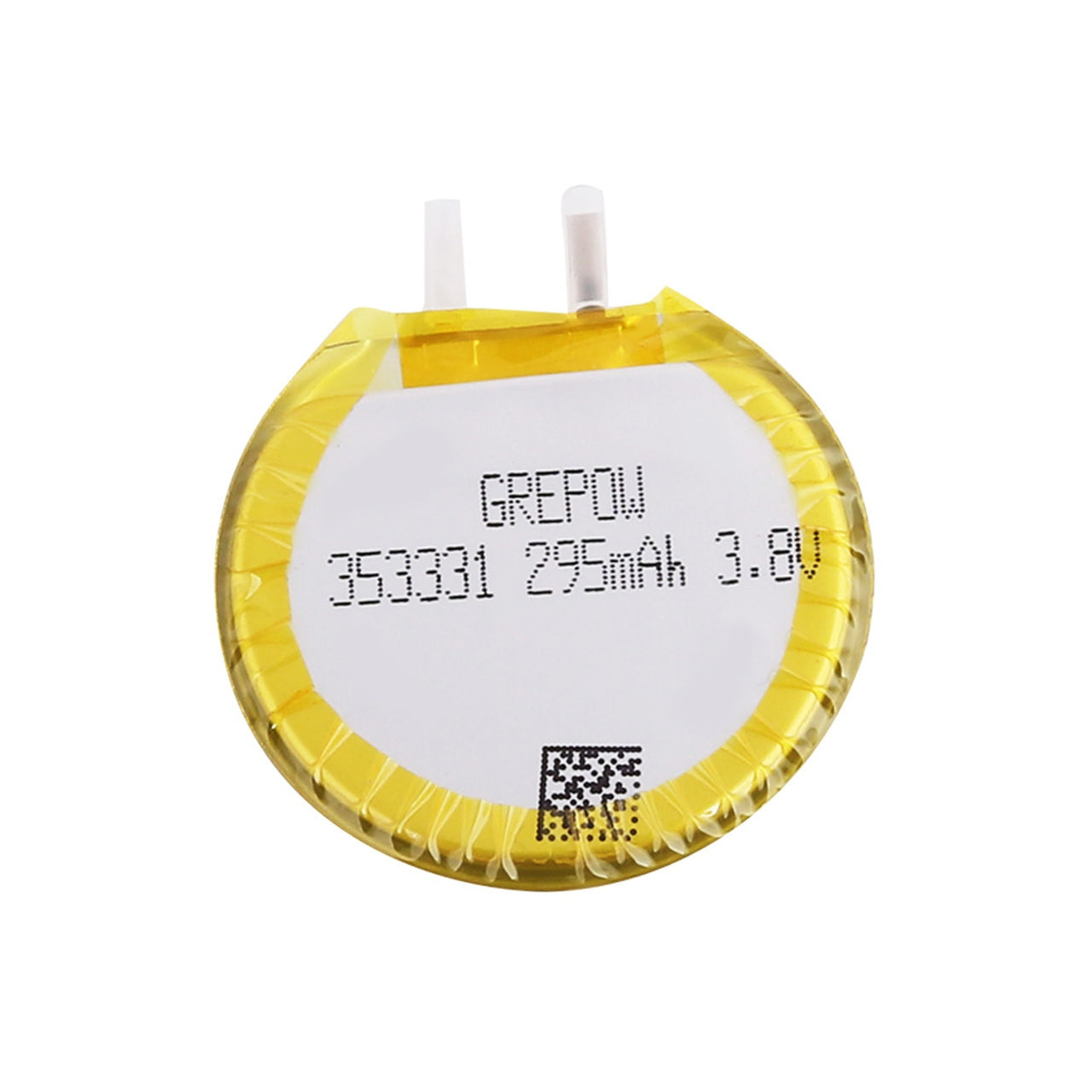 Grepow 295mAh 3.8V LiPo Round Shaped Battery 3533031