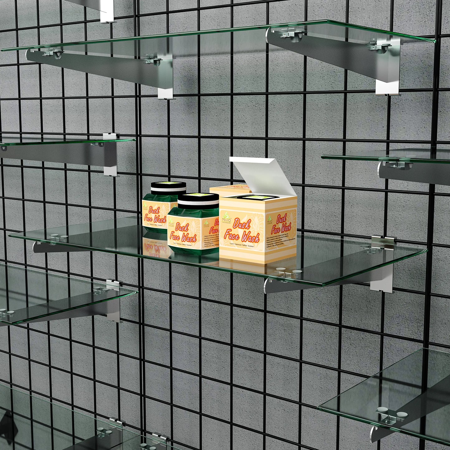 10"W x 24"L Tempered Glass Shelves Econoco SHGL1024 (Pack Of 5)