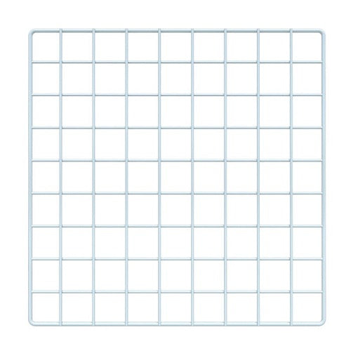 White Grid Cubbie Panel - 14"L X 14"W Econoco GS14/W (Pack of 48)