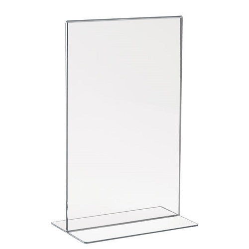Acrylic Bottom Load Sign Holders For Counter Tops Econoco HP/CT711V (Pack of 24)