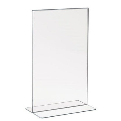 Acrylic Bottom Load Sign Holders For Counter Tops Econoco HP/CT711V (Pack of 24)