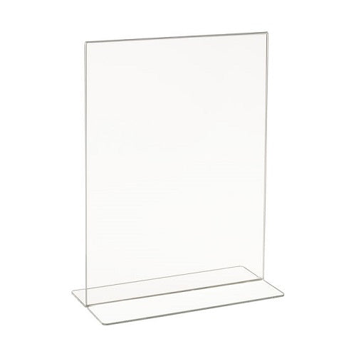 Acrylic Bottom Load Sign Holders For Counter Tops Econoco HP/CT811V (Pack of 24)
