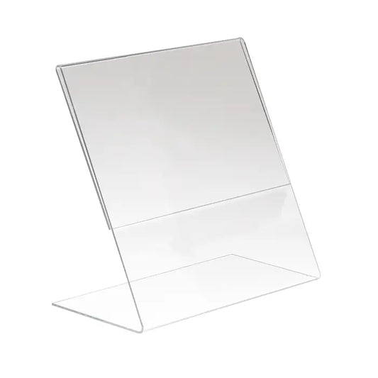 Acrylic Slantback Sign Holders for Counter Tops Econoco HP/CT811V-SB (Pack of 24)