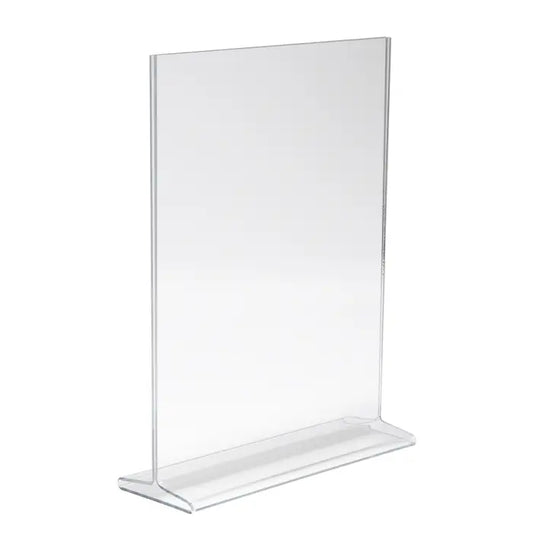 Acrylic Top Load Sign Holders for Counter Tops Econoco HPCT811VTP (Pack of 24)
