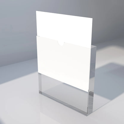 6" x 6" Acrylic Block Sign Holder Econoco HVACTK66 (Pack Of 10)