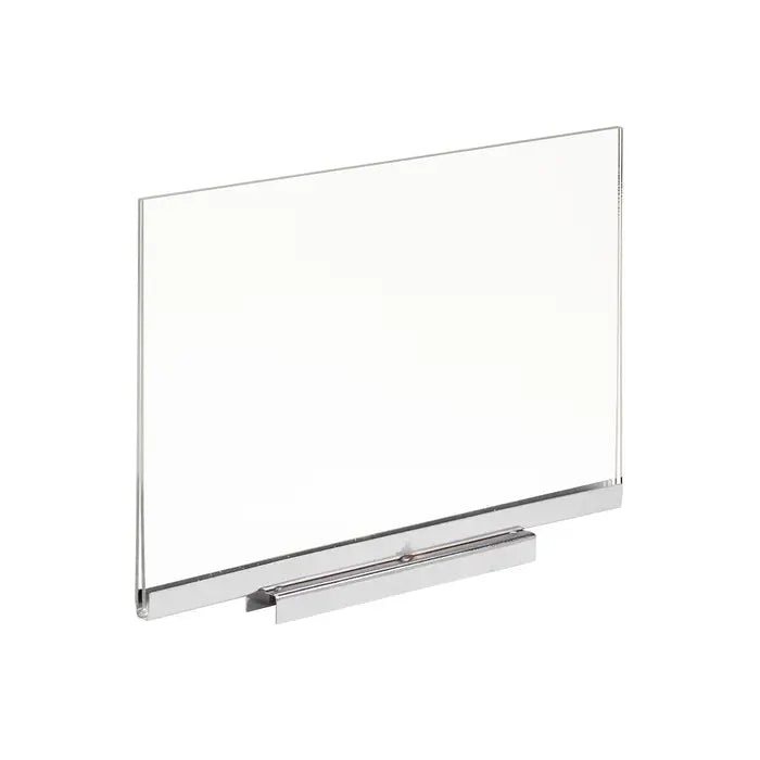 Acrylic Sign Holder with Magnetic Chrome Base Econoco PJM711  (Pack of 24)
