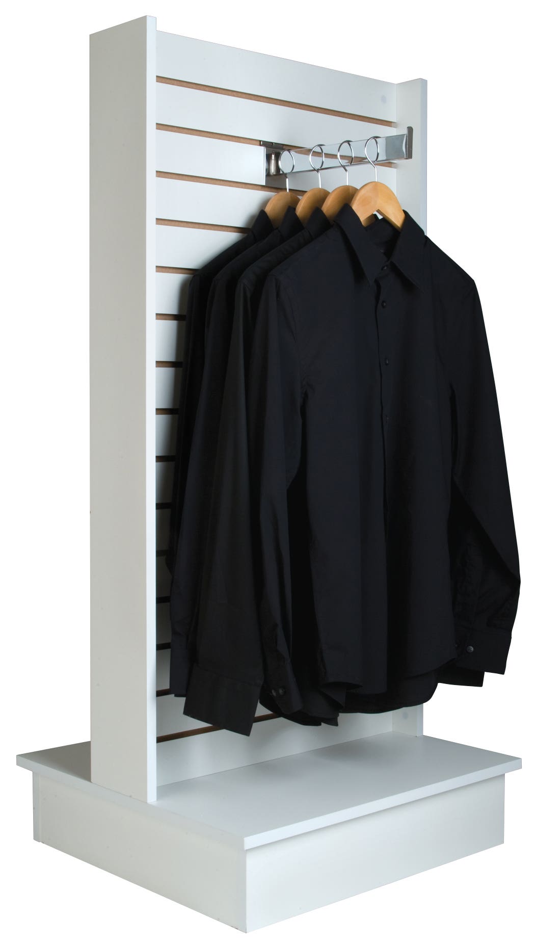 24" 2-Way Slatwall Merchandiser White Econoco WDSWH24WH