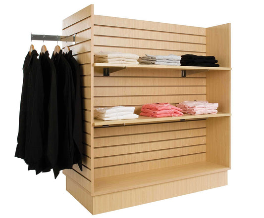 24" Gondola Slatwall Merchandiser Maple Econoco WDSWH48MP