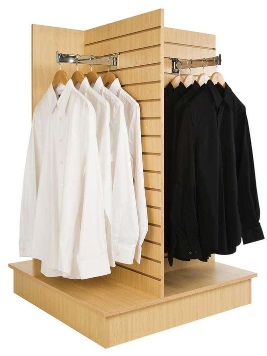 36" 4-Way Slatwall Merchandiser Maple Econoco WDSWP36MP