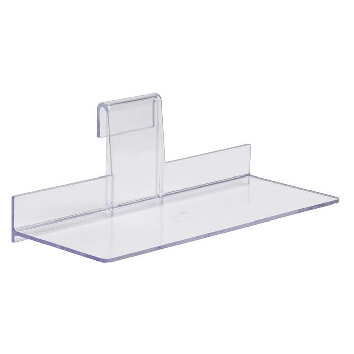 Econoco JGR410/ST 4" x 10" Injection Molded Styrene Shoe Shelf (Pack of 100)