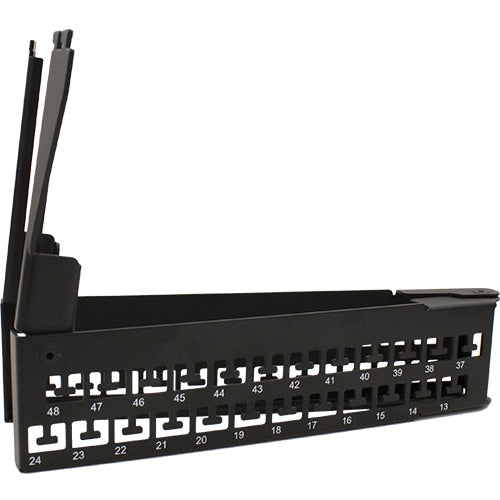 Vertical Cable 043-384/A/48 48 Port Blank Patch Panel Support Bar V-Type with Cable