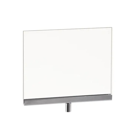 Acrylic Sign Holder with Chrome Channel Econoco PJ57 (Pack of 24)
